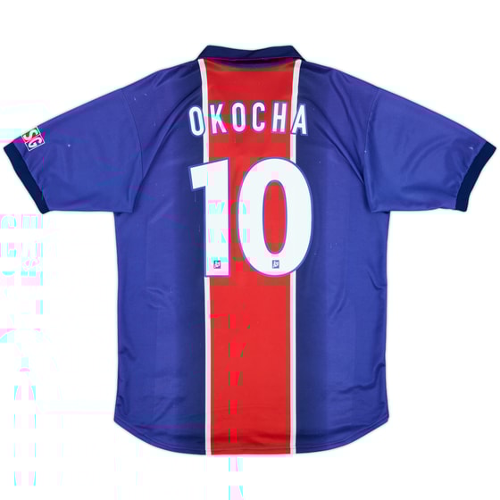 1998-99 Paris Saint-Germain Home Shirt Okocha #10 - 7/10 - (L)