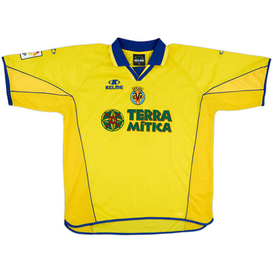 2001-02 Villarreal Match Issue Home Shirt #7