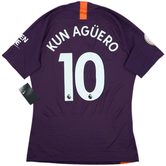 2018-19 Manchester City Authentic Third Shirt Kun Aguero #10 (L)
