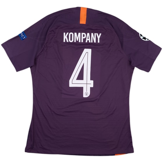 2018-19 Manchester City Player Issue Champions League Third Shirt Kompany #4