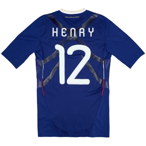 2009-10 France Player Issue Techfit Home Shirt Henry #12 - 8/10 - (L)