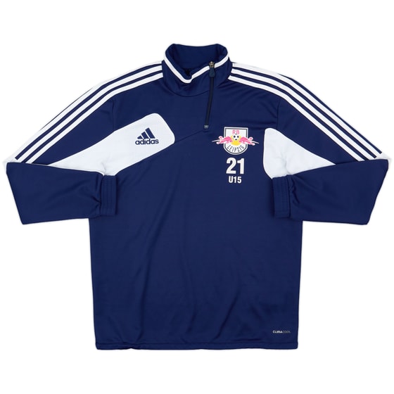 2012-13 RB Leipzig adidas Youth Player Issue 1/4 Zip Drill Top #21 - 7/10 - (M)