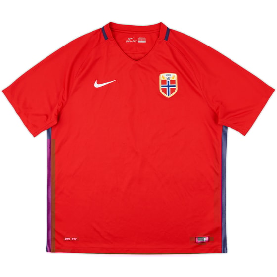 2016-18 Norway Home Shirt - 9/10 - (XL)