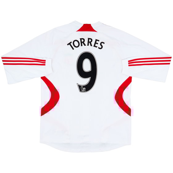 2007-08 Liverpool Away L/S Shirt Torres #9 - 8/10 - (L)