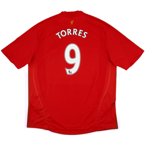 2008-10 Liverpool Home Shirt Torres #9 - 7/10 - (XXL)