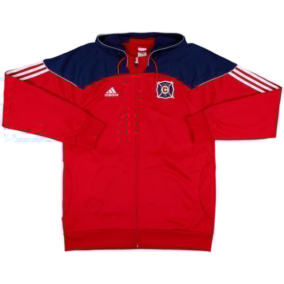 2009-10 Chicago Fire adidas Hooded Track Jacket - 8/10 - (XXL)