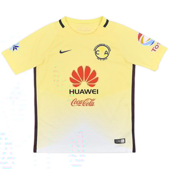 2016-17 Club America Centenary Home Shirt - 8/10 - (L.Boys)
