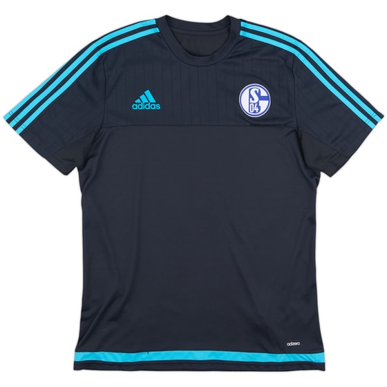 2015-16 Schalke adizero Training Shirt - 9/10 - (L)