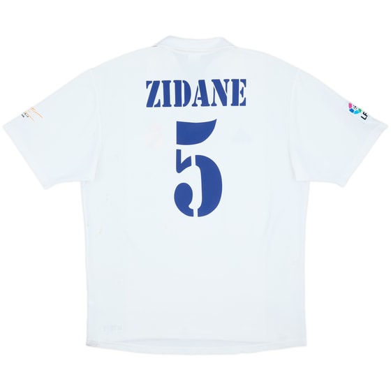 2001 Real Madrid Home Shirt Zidane #5 - 7/10 - (L)