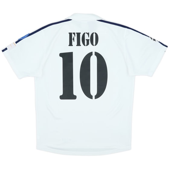 2001 Real Madrid Home Shirt Figo #10 - 8/10 - (S)