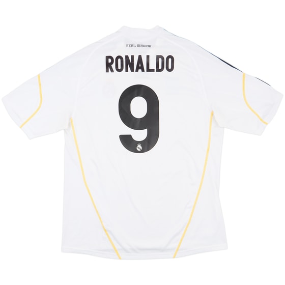 2009-10 Real Madrid Home Shirt Ronaldo #9 - 7/10 - (XL)