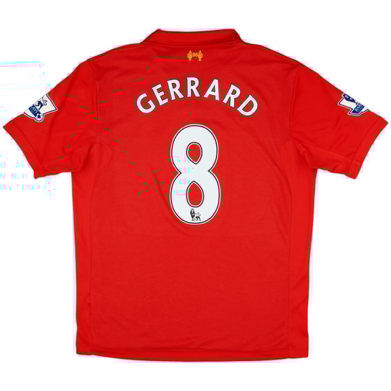 2012-13 Liverpool Home Shirt Gerrard #8 - 10/10 - (L)