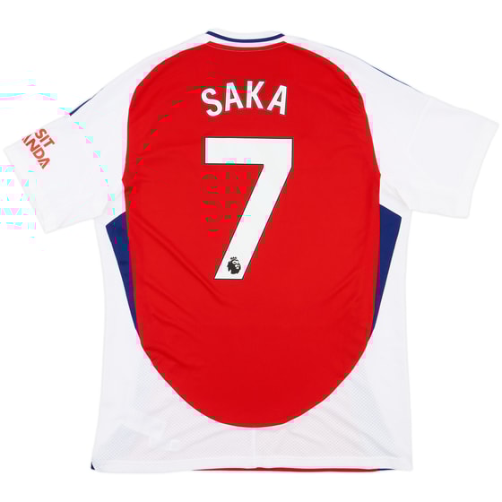 2024-25 Arsenal Home Shirt Saka #7 - 9/10 - (L)