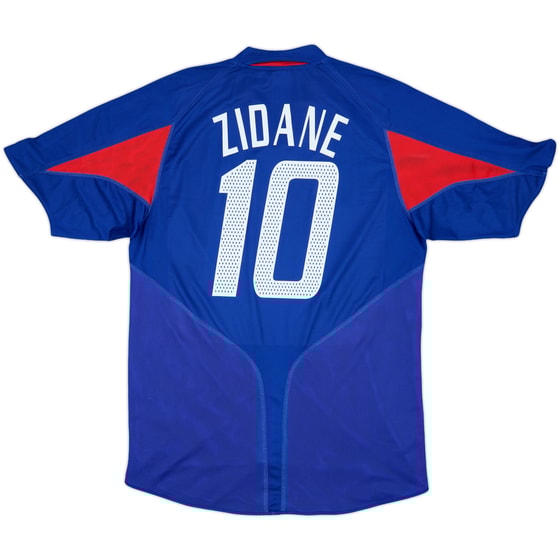 2004-06 France Home Shirt Zidane #10 - 6/10 - (L)