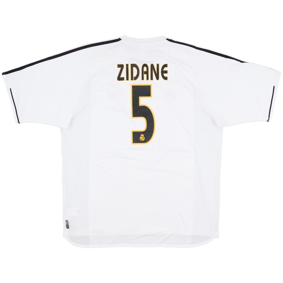 2003-04 Real Madrid Home Shirt Zidane #5 - 6/10 - (XL)