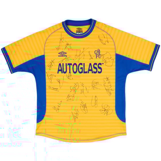 2000-01 Chelsea Squad Signed Away Shirt - 7/10 - (L)
