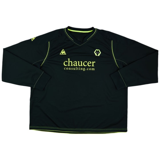 2008-09 Wolves Away L/S Shirt - 8/10 - (3XL)