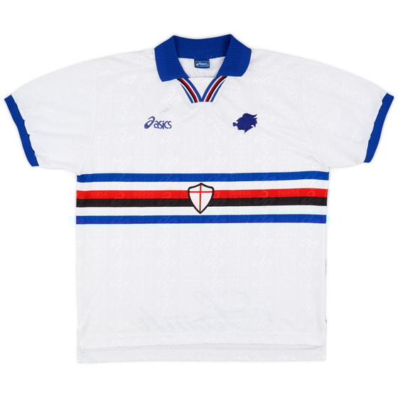 1997-98 Sampdoria Signed Away Shirt - 8/10 - (L)
