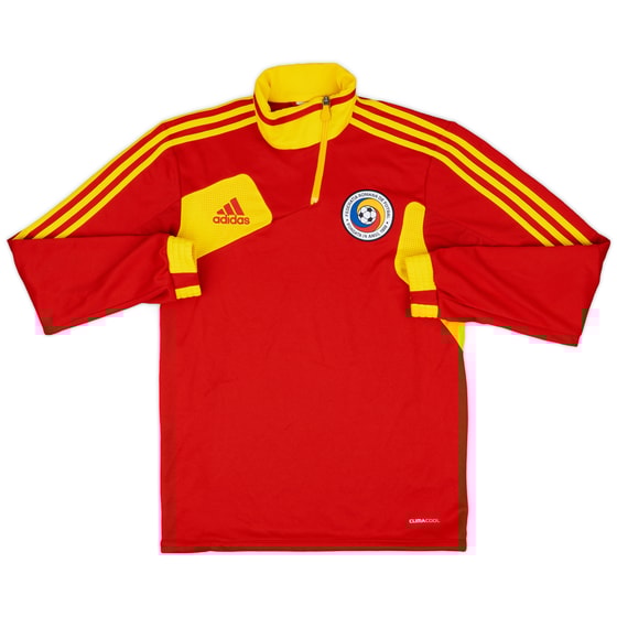 2012-13 Romania adidas 1/4 Zip Training Top - 8/10 - (S)