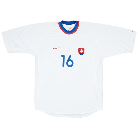 2000-01 Slovakia Match Issue Home Shirt #16