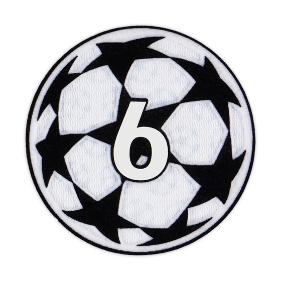 2024-25 UEFA Champions League 6 Times Winners Player Issue Badge of Honour Patch