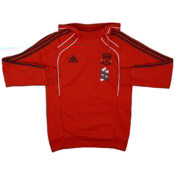 2010-11 Liverpool adidas Hooded Sweat Top - 8/10 - (S/M)