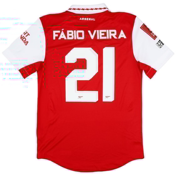 2022-23 Arsenal Match Issue FA Cup Home Shirt Fabio Vieira #21