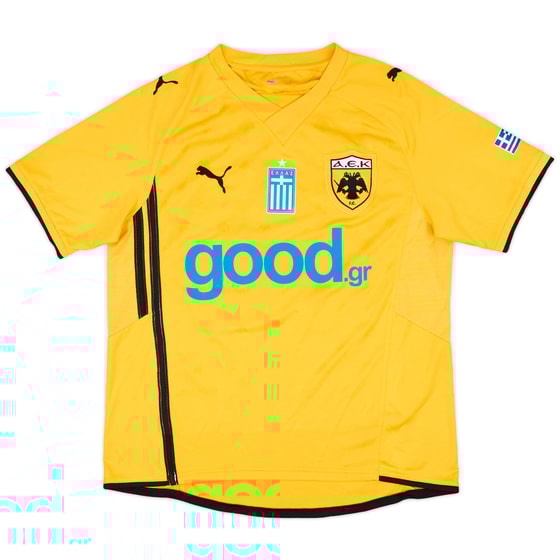 2010-11 AEK Athens Match Issue Home Shirt #22