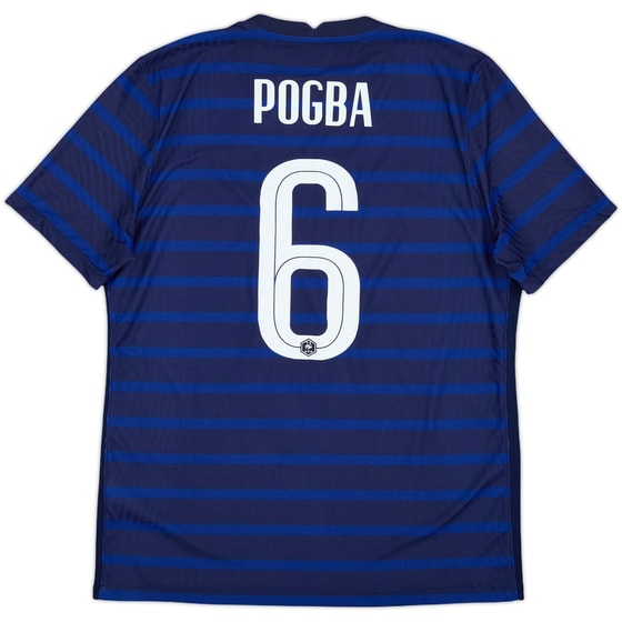 2020-21 France Authentic Home Shirt Pogba #6 - 10/10 - (L)