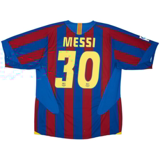 2005-06 Barcelona Home Shirt Messi #30 - 8/10 - (XL)