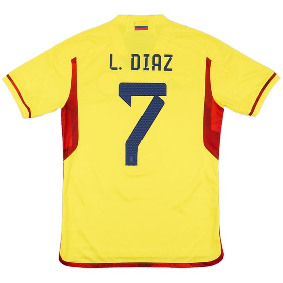 2022-23 Colombia Home Shirt L.Diaz #7 - 9/10 - (M)