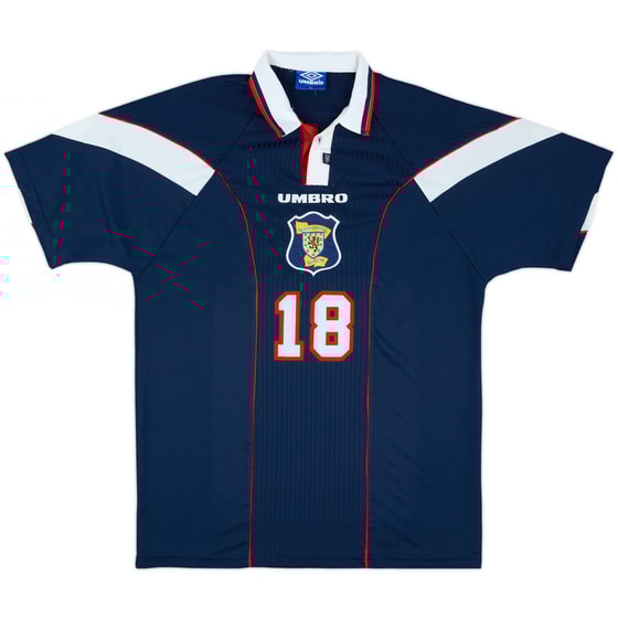 1996-98 Scotland Match Issue Home Shirt #18