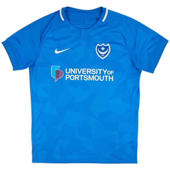 2018-19 Portsmouth Home Shirt - 9/10 - (L)