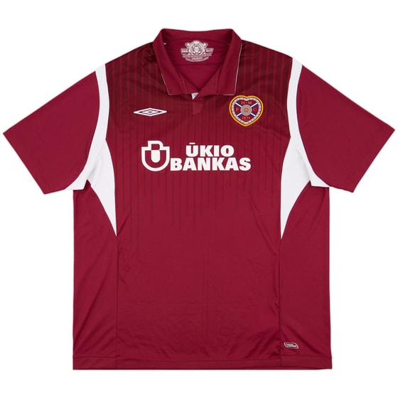 2009-10 Hearts Home Shirt - 9/10 - (XXL)