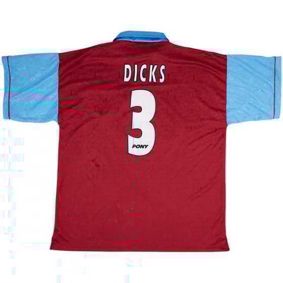 1995-97 West Ham Centenary Home Shirt Dicks #3 - 7/10 - (XL)