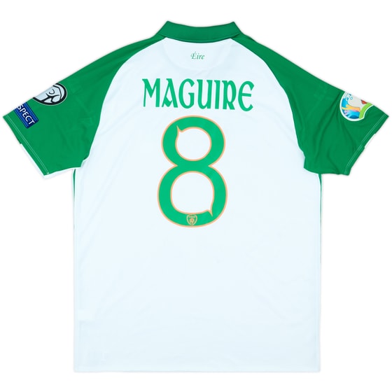 2018-19 Ireland Match Issue Squad Signed Away Shirt Maguire #8