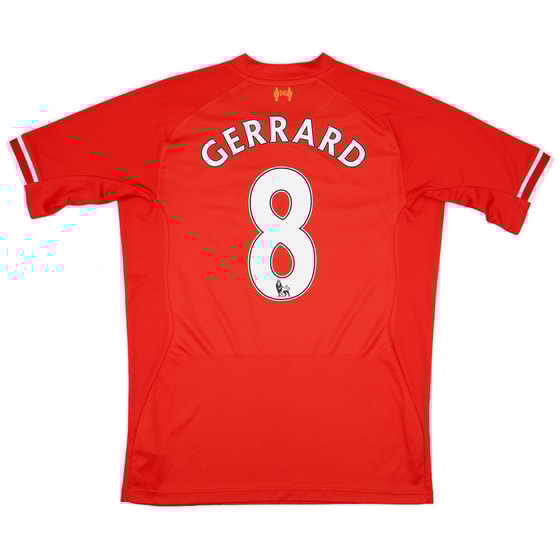 2013-14 Liverpool Home Shirt Gerrard #8