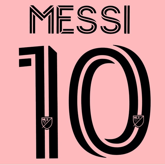 2023-25 Inter Miami Home Messi #10 Name Set