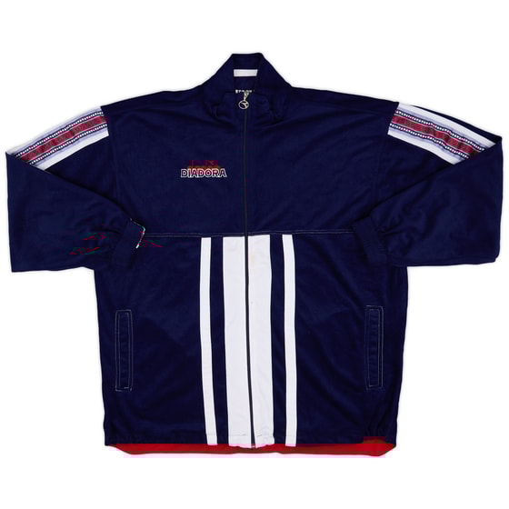 1994-95 Belgium Diadora Fleece Track Jacket - 9/10 - (L)