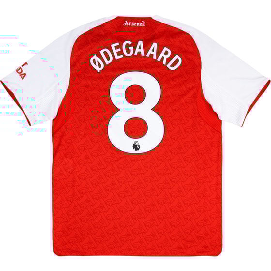 2025-26 Arsenal Authentic Home Shirt Odegaard #8