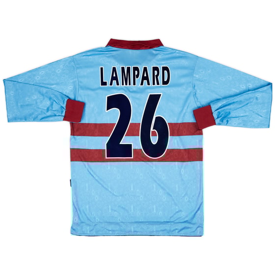 1995-97 West ham Centenary Away L/S Shirt Lampard #26 - 7/10 - (M)