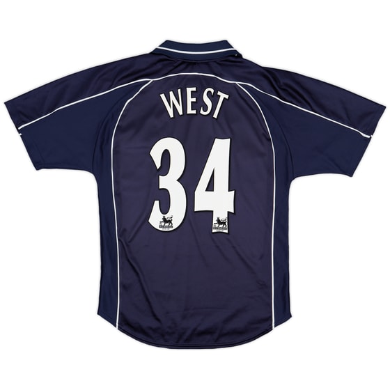 2000-01 Derby County Away Shirt West #34 - 8/10 - (S)
