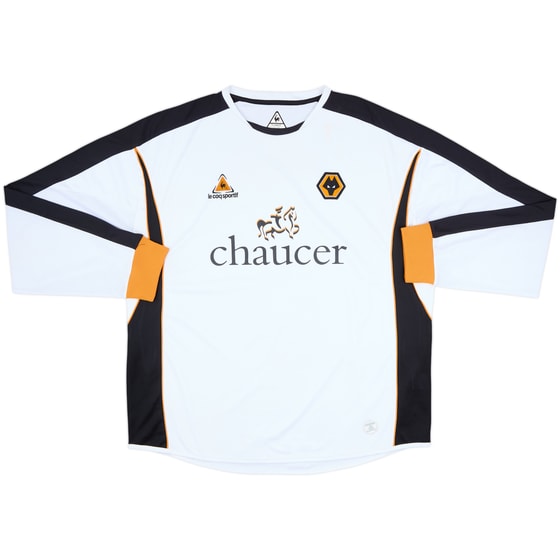 2006-07 Wolves Away L/S Shirt - 5/10 - (XL)