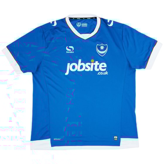 2016-17 Portsmouth Home Shirt - 7/10 - (XL)