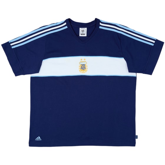 2006-07 Argentina '2006 World Cup' adidas Cotton Tee - 9/10 - (XL)