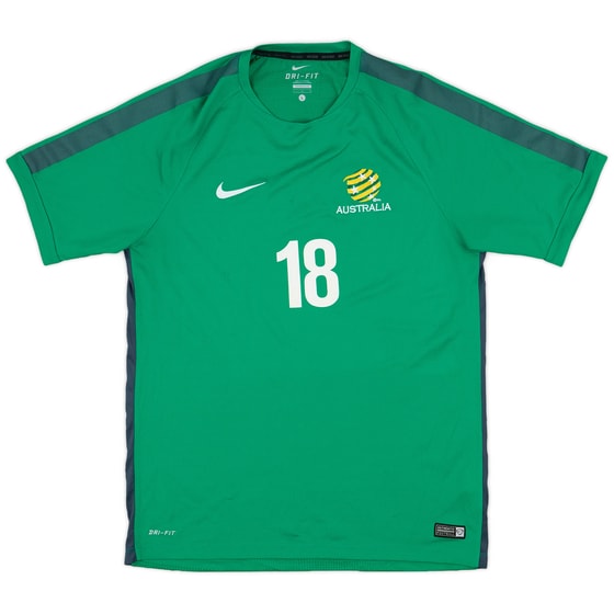 2015-16 Australia Player Issue Nike Training Shirt #18 - 9/10 - (L)