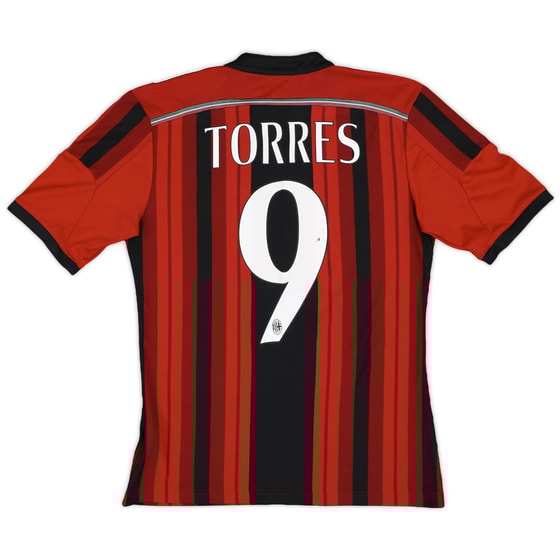 2014-15 AC Milan Home Shirt Torres #9 - 5/10 - (S)