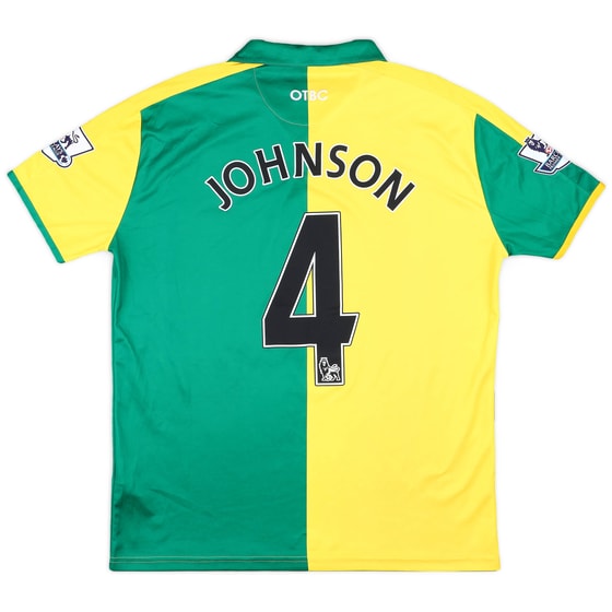 2015-16 Norwich Home Shirt Johnson #4 - 7/10 - (XL)