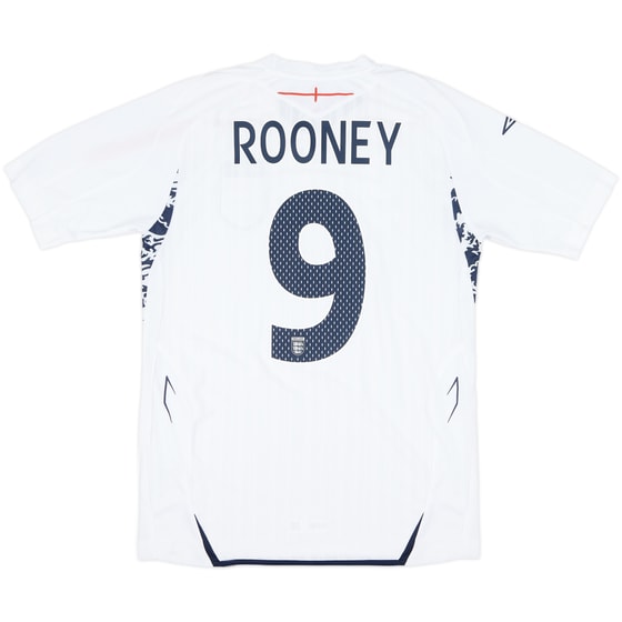 2007-09 England Home Shirt Rooney #9 (S)