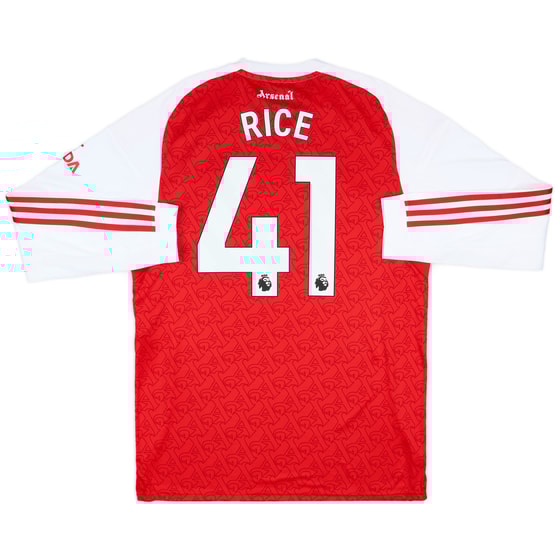 2025-26 Arsenal Home L/S Shirt Rice #41